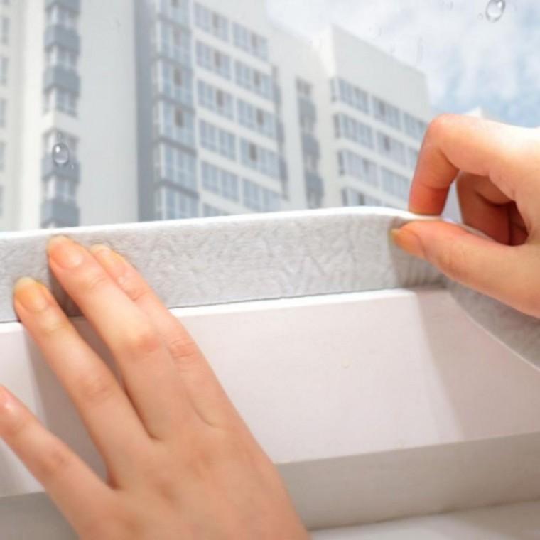 1롤 폭5cm 2m 겨울 창문 베란다 유리 물기 물 흡수 테이프 제습 결로 제거 방습 부착식