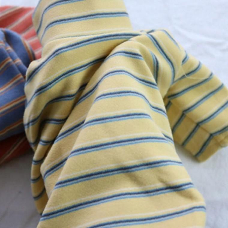 강아지 스트라이프 리뉴얼 목폴라 반팔티 옐로우 2XL 1P 겨울