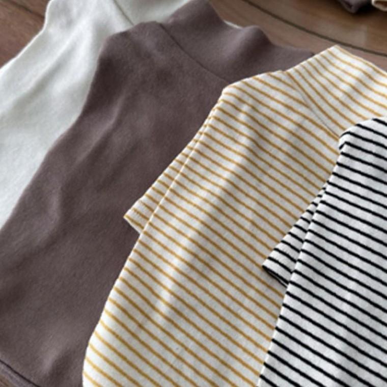 강아지 베이직 멀티 목폴라 반팔티 아이보리 2XL 1P 겨울