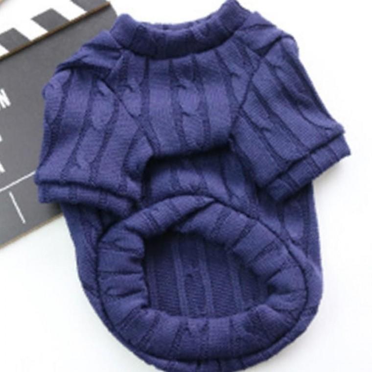 강아지 하트 손쉬움 반팔 니트티 네이비 2XL 1P 겨울 티셔츠