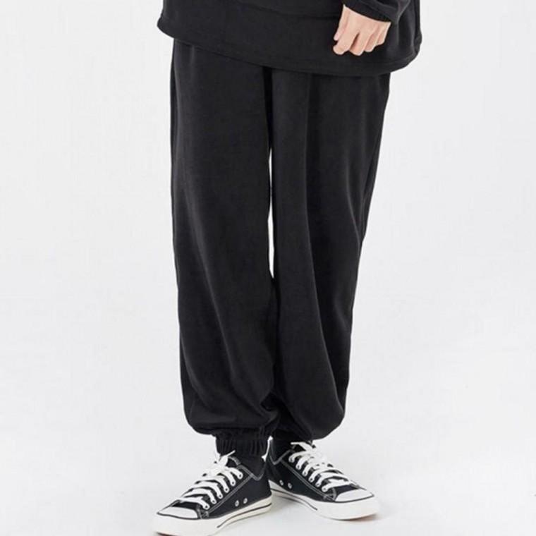 남성 남자 밴딩 팬츠 데일리 캐주얼 시보리 스트랩 포인트 빅사이즈 조거 바지 기본 심플 하의 겨울 남성
