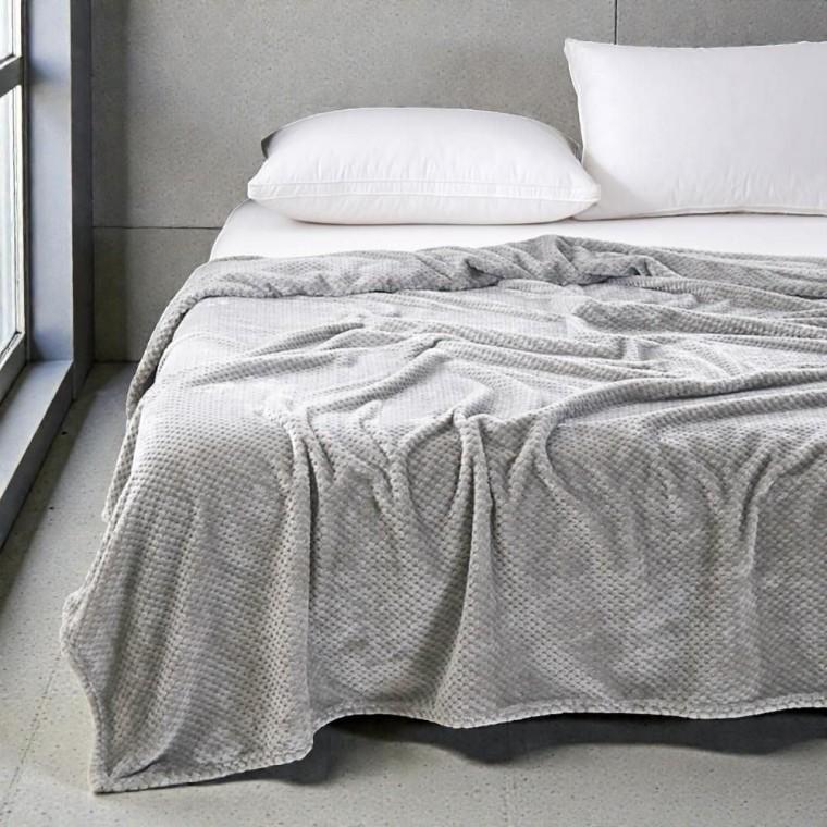 소프트 극세사 담요 겨울 블랭킷 차량용 캠핑 무릎담요(그레이)