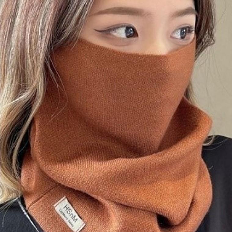 여성 겨울 니트 넥워머 헤어밴드