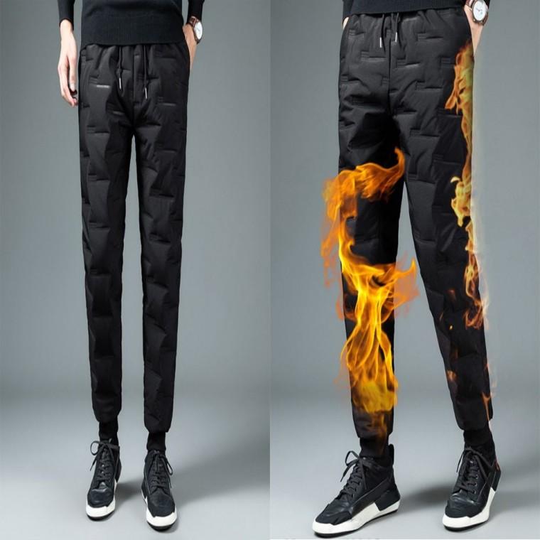 방한 패딩바지 바지 따뜻한 강추위 겨울 남자 방풍