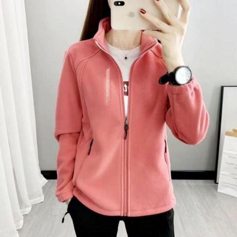 의류 어반 무드 칼라 레터링 후리스 집업 점퍼 겨울 단추