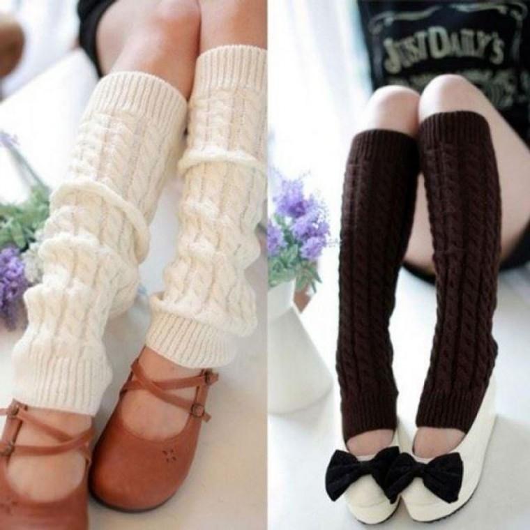 롱 꽈배기 레그워머 겨울방한 발토시 니트