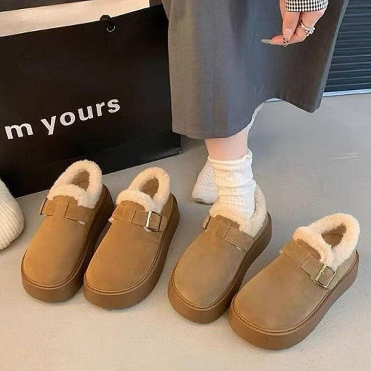 여자 겨울 포근 퍼로퍼 털슈즈 데일리 신발
