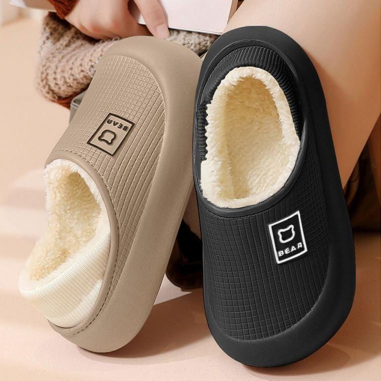 EA 남성 방한 슬리퍼 털안감 겨울 실내화 2color