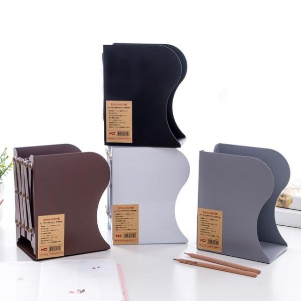 길이조절 접이식 철재 자바라 책꽂이 간이 서류정리함