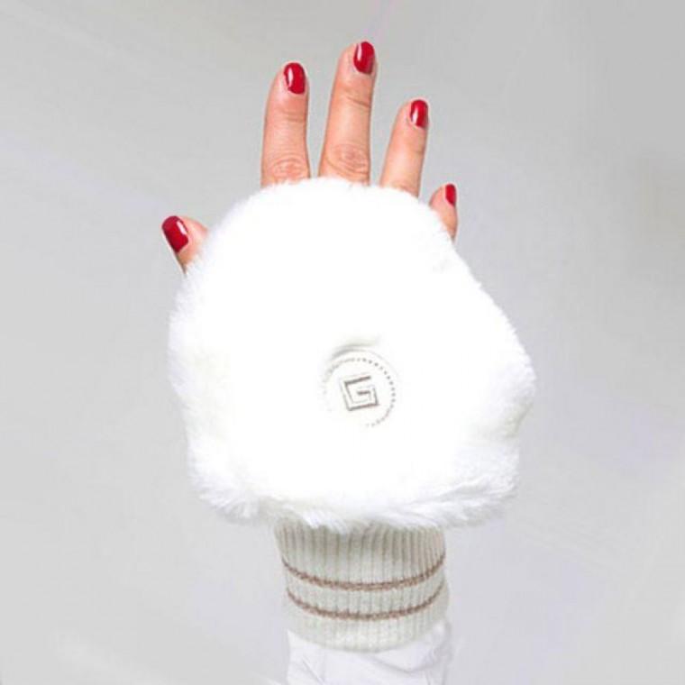 EA 겨울골프 방한 장갑 스포츠손등 보온 화이트 손워머