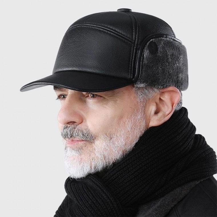 EA 겨울용 방한 귀달이 벙거지 남성 모자 따뜻한 털모자