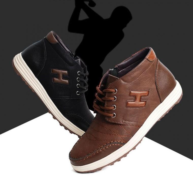 골프화 남자 데일리 하이탑 신발 겨울 야외 스포츠