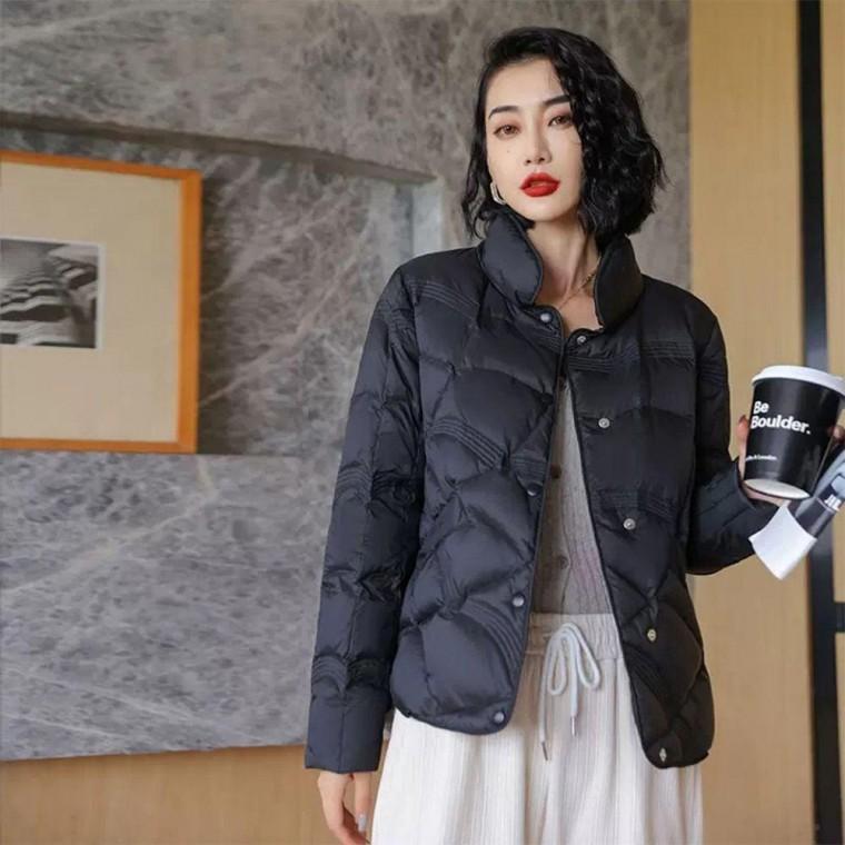화이트 오리털 여성경량패딩 숏패딩 겨울 간절기 패딩
