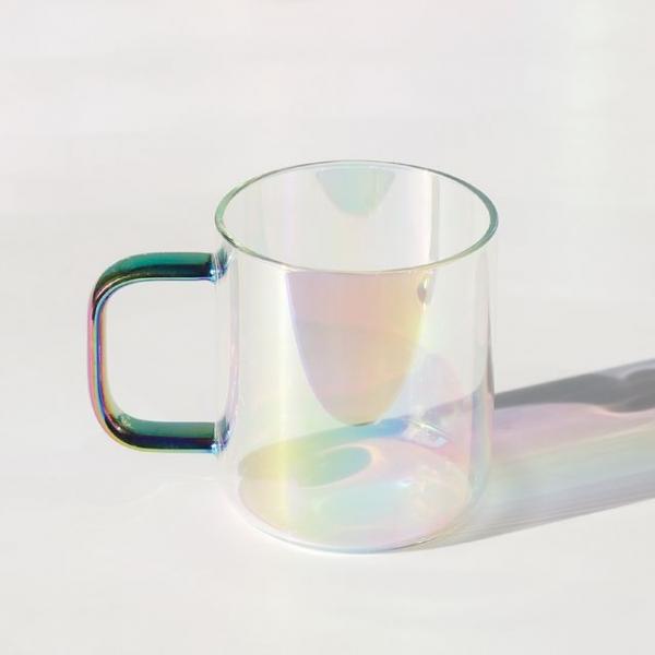 컬러핸들 오로라 내열 유리컵 360ml 2color