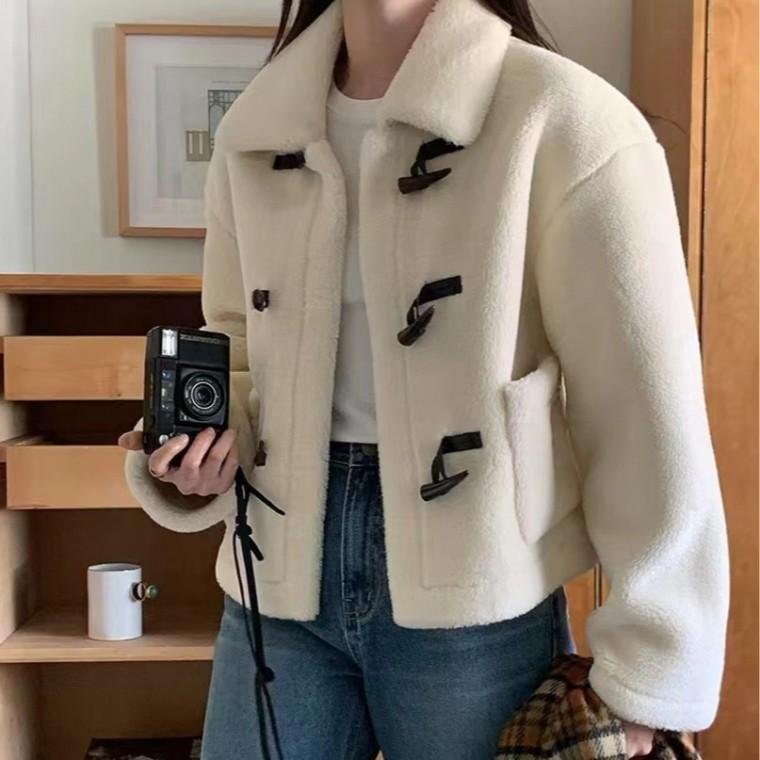 겨울 양털 더블 숏자켓 큐티 아우터 SSH-156