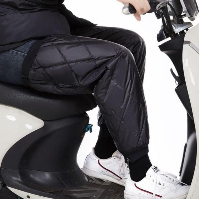 남여공용 겨울 다리보온 바람막이 바이크 롱 레그패딩