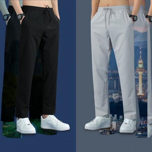 여름 쿨링 아이스 팬츠 냉감 밴딩 바지 고무줄 슬랙스