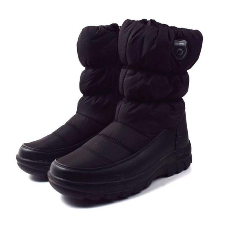 EA 겨울 방한 부츠 남성 패딩 방수 털신발 셔링 디자인