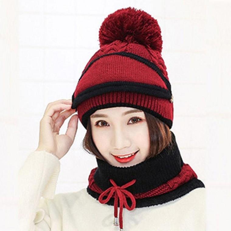 EA 여성 방한 넥워머 모자 목워머 겨울철 캐주얼