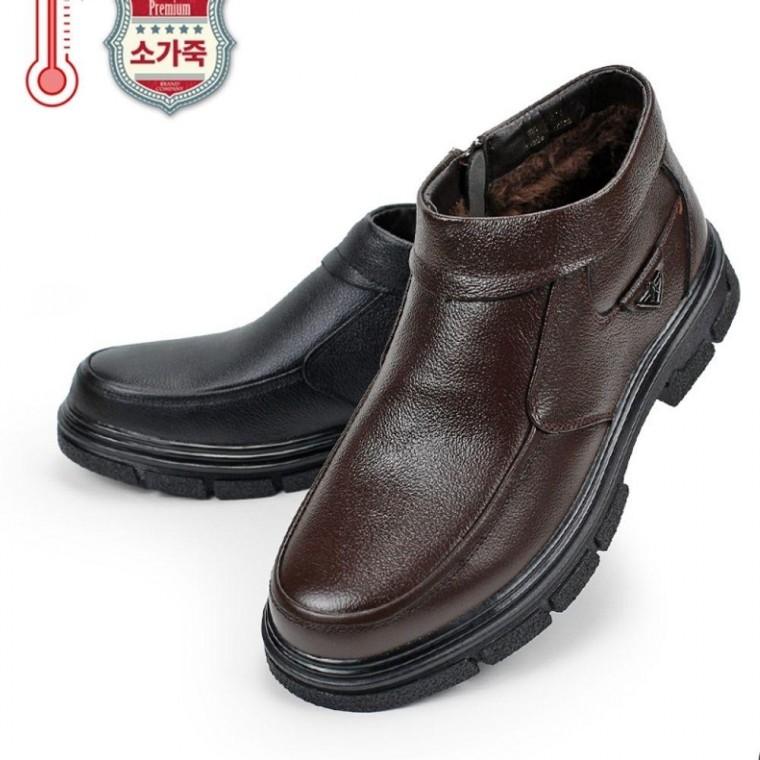 EA 남성 방한 앵클부츠 겨울 털내장 캐주얼 구두