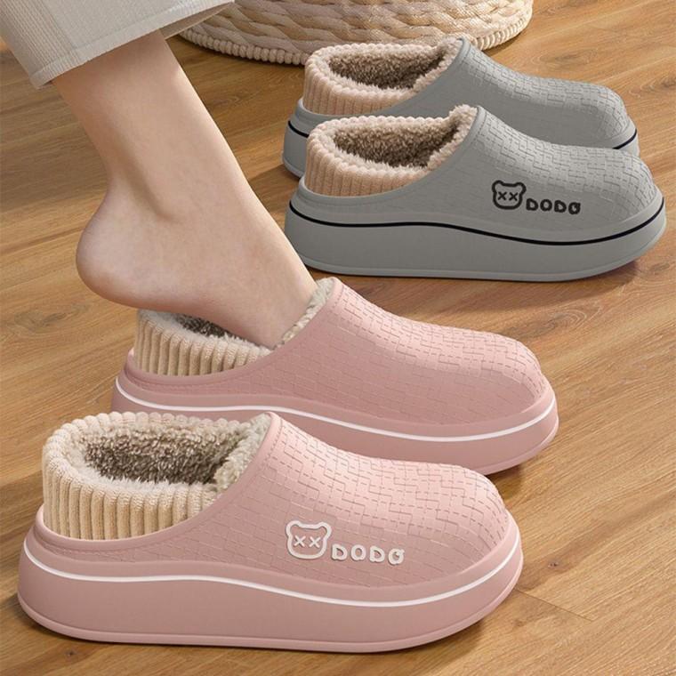 EA 초경량 방수 겨울 털슬리퍼 남여 실내화 논슬립