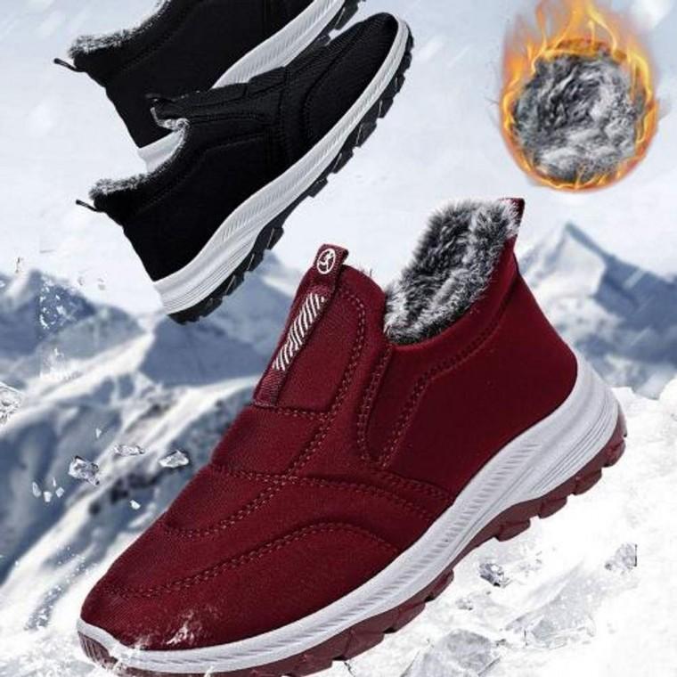 EA 남성 여성 겨울 패딩 방한화 신발 보온 패딩슈즈