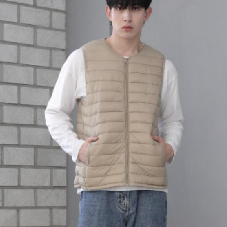 남성 패딩조끼 겨울 방한용 경량 베스트 남녀공용 빅사이즈 커플 조끼