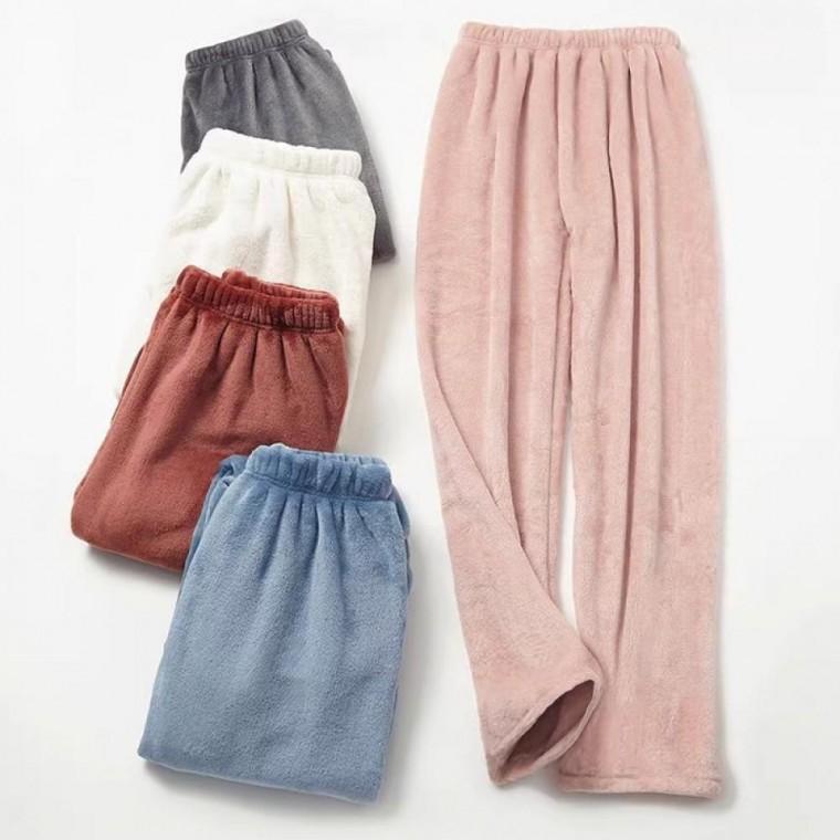 커플 수면바지 파자마 극세사 바지 겨울 잠옷 홈웨어 실내복