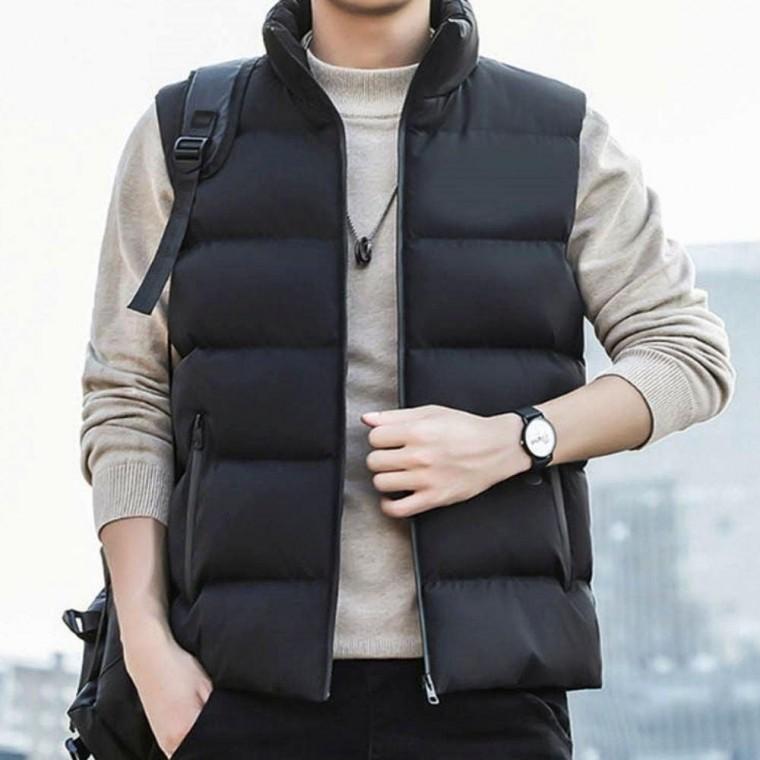 남성 하이넥 패딩베스트 겨울조끼 이너 레이어드 쪼끼