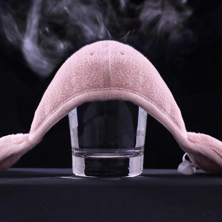 EA 겨울용 방한 마스크 스키 라이딩 귀도리형 핑크