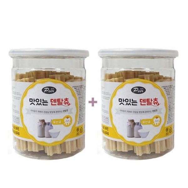 맛있는 덴탈츄 유산균 250g X2개 강아지 덴탈껌 간식