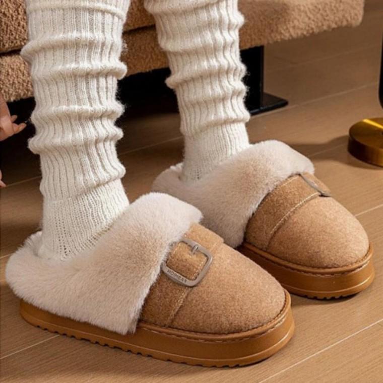 털슈즈 여자 겨울 블로퍼 뮬슬리퍼 방한