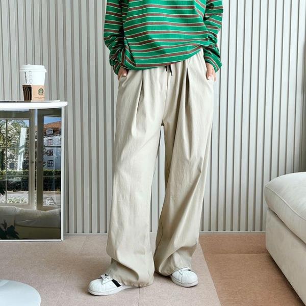 시뇨라 앞셔링 와이드 팬츠