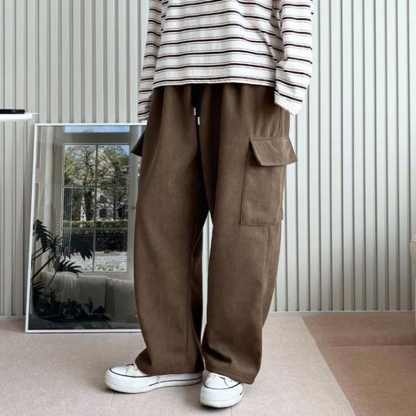 베텔 기모 코듀로이 카고 벌룬팬츠