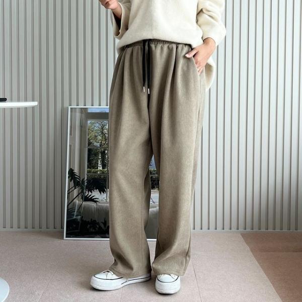 웨이튼 기모 코듀로이 벌룬팬츠