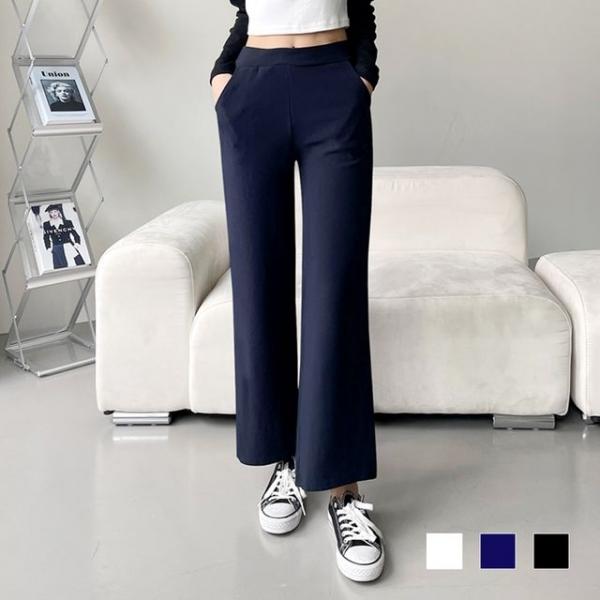 러티 밴딩 와이드 통팬츠