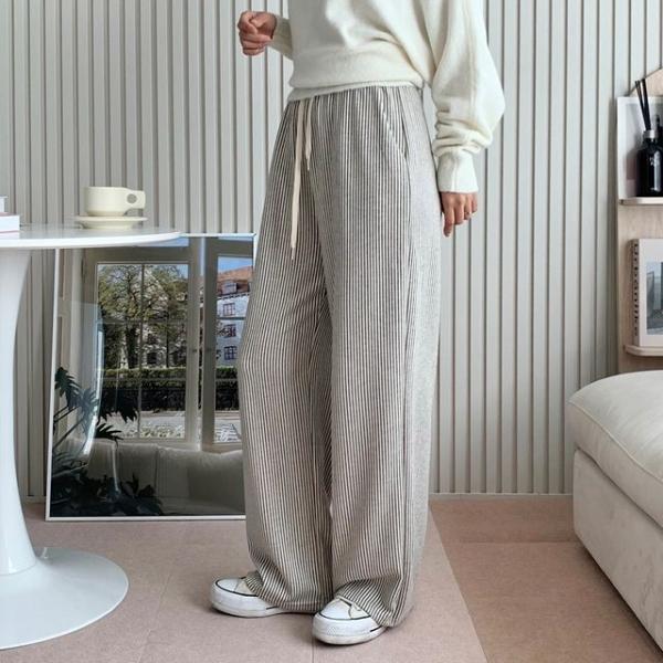 쟈덴 스위트 스트라이프 와이드 팬츠