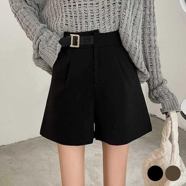 앞 밸트 뒷밴딩 슬랙스 반바지