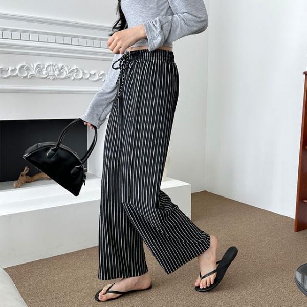 욘데 스트라이프 쿨 찰랑 통바지