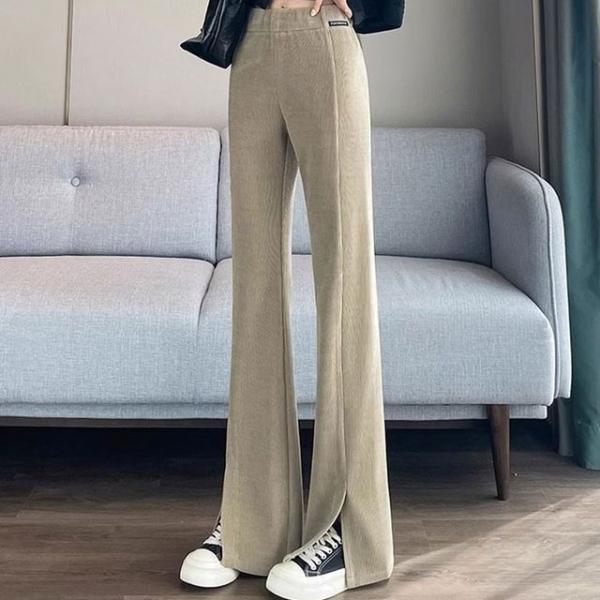 부츠컷 슬릿 골덴 바지