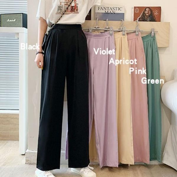 와이드핏 슬랙스 바지