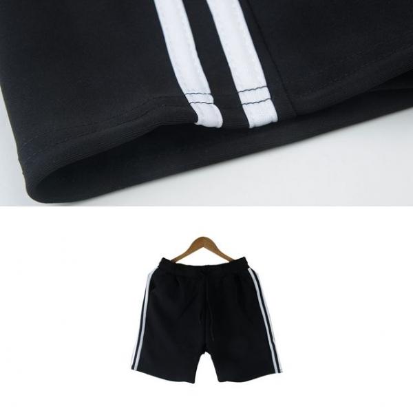남녀공용 두줄 5부 트레이닝반바지