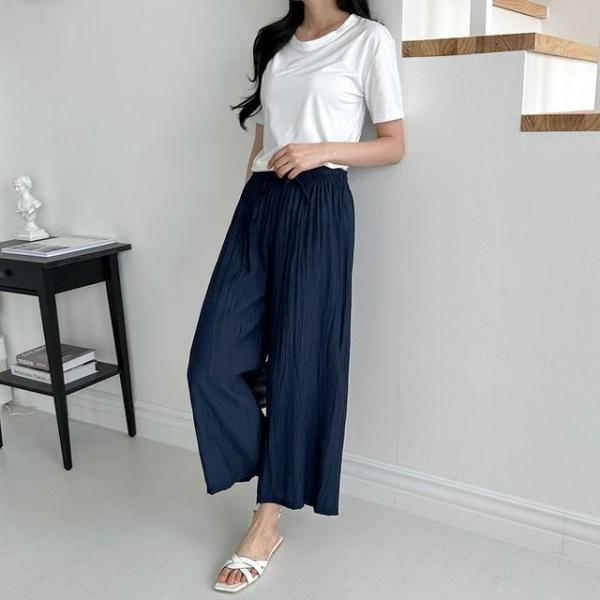 벨류 아사 무지 통바지