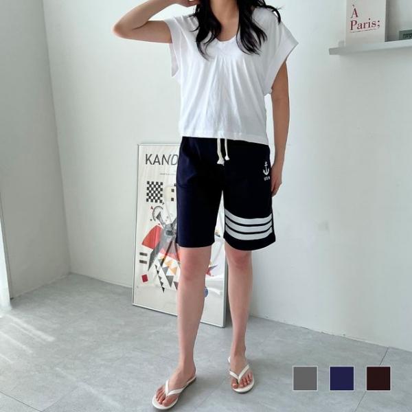 USA 닻 5부 면 반바지