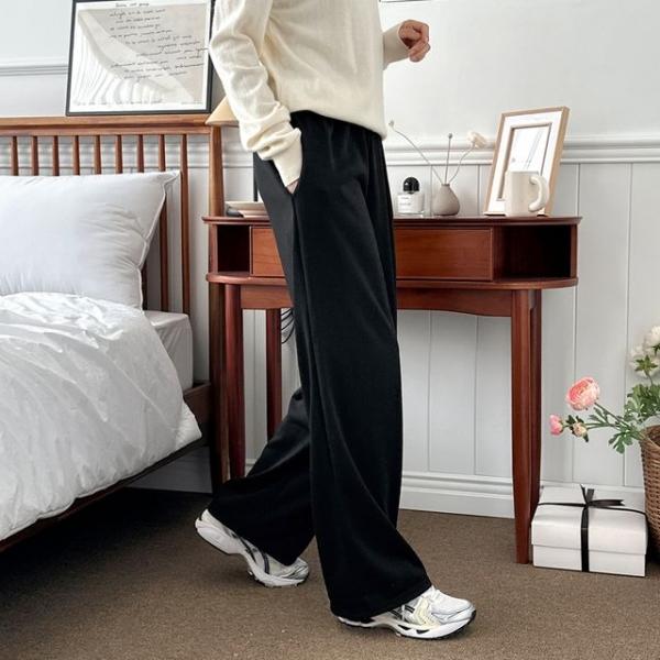 필톤 쮸리 주머니 와이드 팬츠