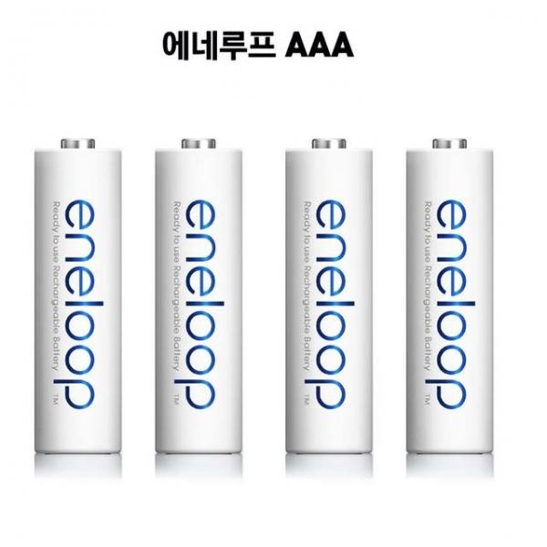 에네루프 충전식 건전지 AAA 4알 800mAh 대용량