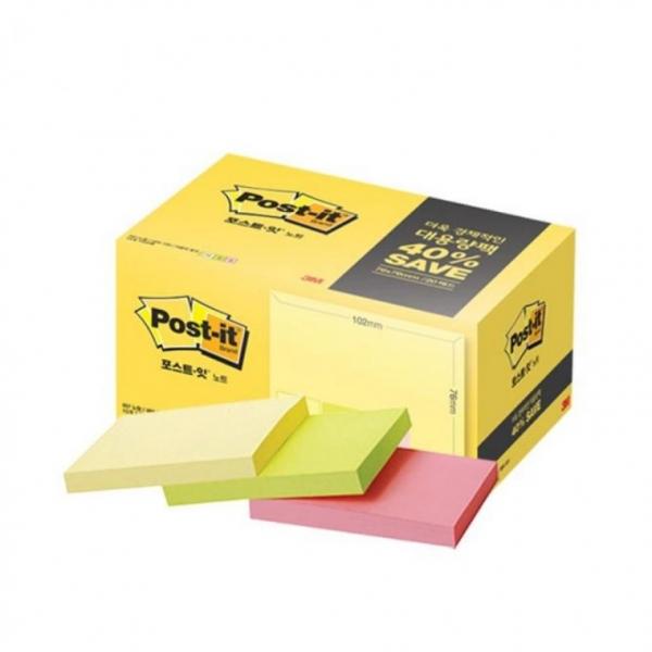 3M  노트 대용량팩 657-15A (102mmx76mm)