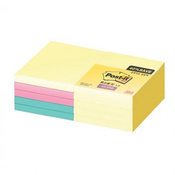 3M  SSN 654-10A 노트 알뜰팩 (76mmx76mm)