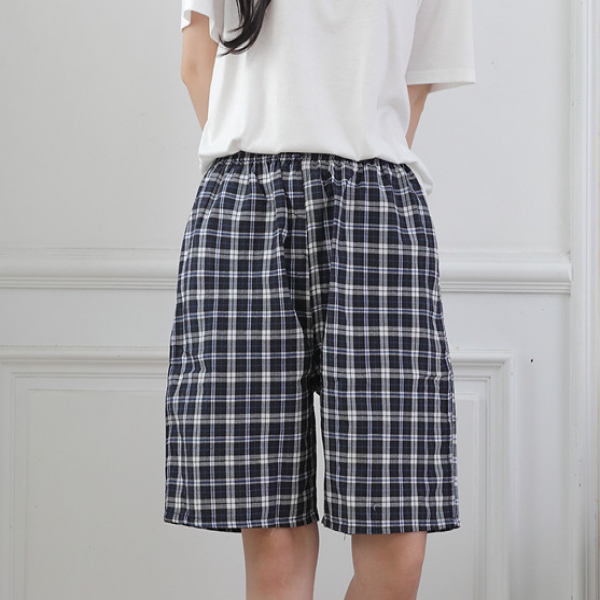 빅사이즈 남녀공용 반바지 주머니 파자마 남자 남성 여자 여성 바지 편한 밴딩 팬츠