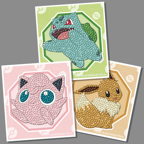 DIY 보석십자수 3입스티커 스터 안녕 친구들